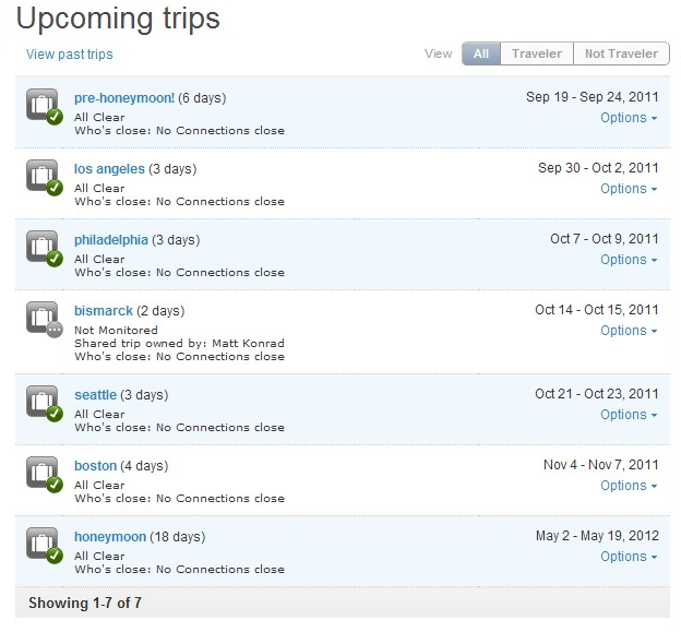 tripit screenshot