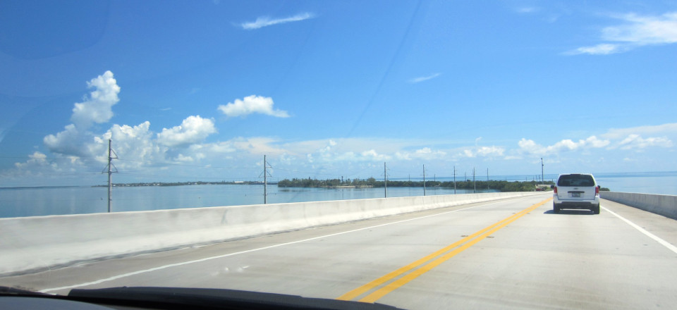 Driving up the Florida Keys