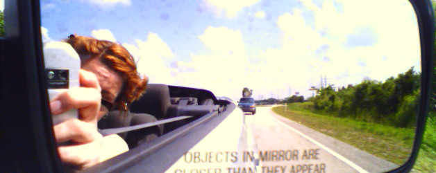 Driving a Mustang to the Beach